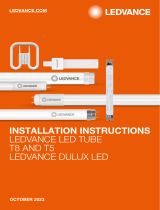 Ledvance DULUX LED F18 EM & AC MAINS V 8W 830 2G10 Installation guide
