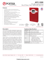 Potter AFC-1000 Fire Alarm Control Panel City of Chicago Owner's manual
