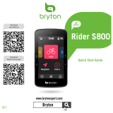 Bryton Rider S800 GPS Cycle Computer User guide