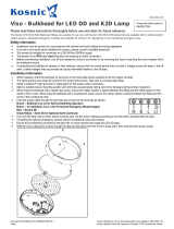 KosnicKBHDDC7S65 Bulkhead for LED DD and K2D Lamp