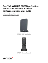 Verizon Yealink One Talk W78B IP DECT Base Station User guide