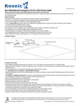 Kosnic EMPAD02 Non Maintained Emergency Kit for LED Panel Lights User manual