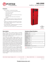 Potter INS-2000 IntelliGen Nitrogen Generator Owner's manual