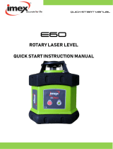 imex E60 Rotary Laser Level User manual