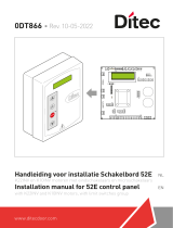 DITEC 52E Control Panel User manual