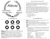 Axiom OP-1 Analog Overdrive Preamp Pedal User manual