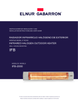 Elnur Gabarron IFB infrared halogen outdoor heater User manual