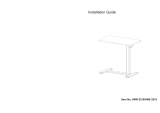 FLEXISPOT H6W-3218 Height Adjustable Overbed Table Installation guide