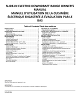JennAir JES1750ML 30 Inch Electric Downdraft Slide-In Range Owner's manual