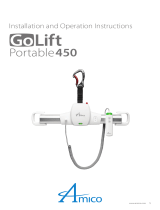 Amico GoLift Portable 450 Ceiling Hoist User manual