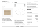 Fisher and Paykel DD60SI9 Integrated Single DishDrawer Dishwasher User guide