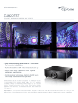 Optoma ZU820TST User manual