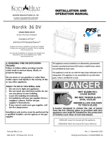 Kozyheat Nordik 36DV Owner's manual