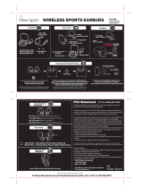 Vivitar V40057W2-BLK Wireless Sports Earbuds User manual