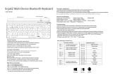 ErgoEZ 621303 Multi Device Bluetooth Keyboard User manual