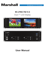 Marshall M-LYNX-702 V.3 Dual 7 Inch LCD Display User manual