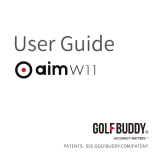 Golfbuddy aim W11 User manual