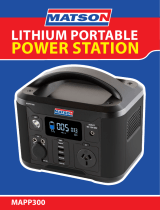 matson MAPP300 Lithium Portable Power Station User manual