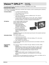 Unitronics V1210-T20BJ Vision OPLC Controller User guide