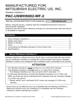 Mitsubishi Electric PAC-USWHS002-WF-2 Cloud WiFi Adapter User manual