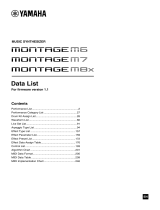 Yamaha M8x Datasheet