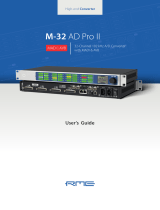 RME M-32 AD Pro II User manual