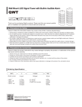 Qlight QWT Wall Mount LED Signal Tower User manual