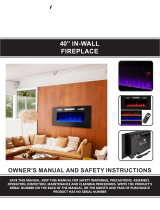 Real Flame 40 Inch In-Wall Fireplace Owner's manual