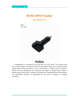 ICAR IK703 GPS Tracker User manual