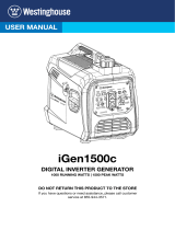 Westinghouse iGen1500c Inverter Generator User manual