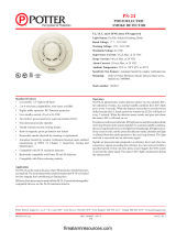 Potter PS-24 Conventional Photoelectric Smoke Detector Owner's manual