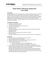 Motionics LLC Shale Shaker Vibration Analysis Kit User guide