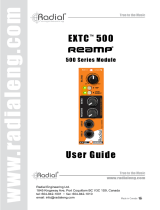 Radial EXTC 500 500 Series Module Reamp Owner's manual