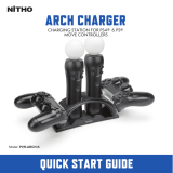 NithoPVR-ARCH-K Arch Charger Charging Station for PS4 & PS Move Controllers