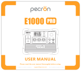 Pecron E1000PRO Portable Power Station Solar Generator User manual