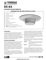 CERBERUS PYROTRONICS DI-4A Ionization Smoke Detector Operating instructions