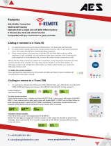 AES global E-REMOTE Two-Way Remote Control Operating instructions