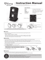 versa G016 Double Watch Winder Versa User manual