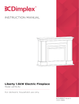 Dimplex LBY15-AU Liberty 1.5kW Electric Fireplace User manual