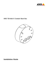 Axis TQ1602-E Conduit Back Box Installation guide