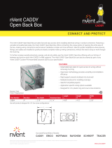 nvent CADDY Open Back Box Owner's manual