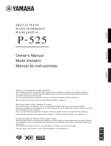 Yamaha P-525 Owner's manual