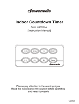 dewenwils HIDT01A Indoor Countdown Timer User manual
