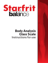 Starfrit 95568 004 Body Analysis Glass Scale User manual