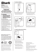 Shark IX140 / IZ140 Series Pet Cordless Stick Vacuum Battery Replacement Operating instructions
