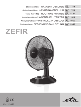 eta ZEFIR Table Fan Operating instructions