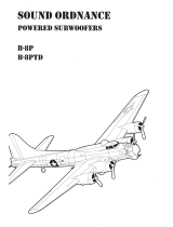 Sound Ordnance B-8P 80-Watt Powered Bandpass Subwoofer Operating instructions