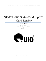 QUIO QU-DR-880 Series Desktop IC Card Reader User manual