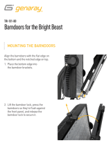 GenarayTIR-1X1-BD 4-Leaf Barndoor for Bright Beast LED Panel
