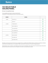 Sunco Lighting SAL06P-LA-K 1X4 Selectable Ceiling Panel Operating instructions